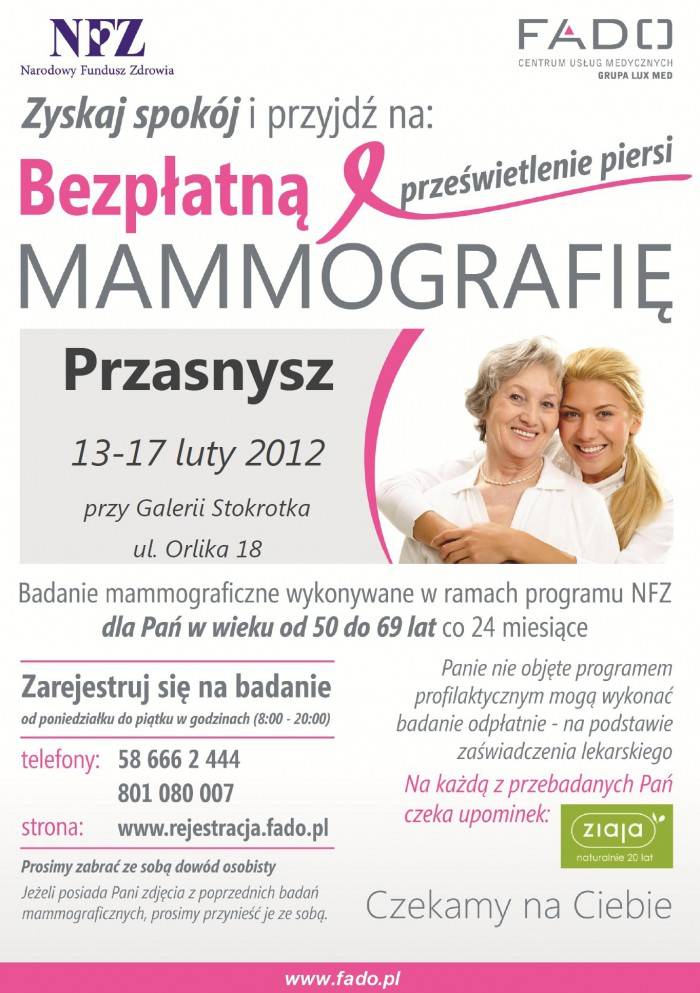 Bezpłatna mammografia
