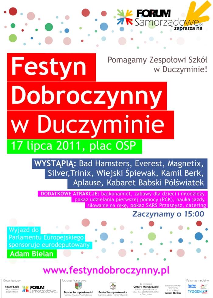 Program festynu w Duczyminie
