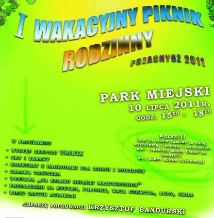 I Wakacyjny Piknik Rodzinny