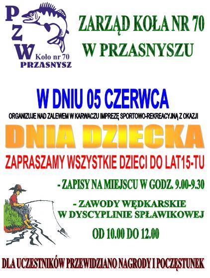 Dzień dziecka z wędką w ręku