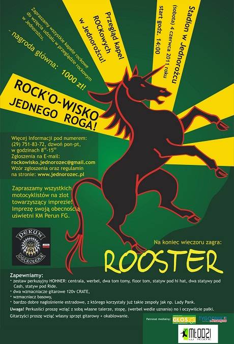 Przegląd kapel ROCKowych w Jednorożcu