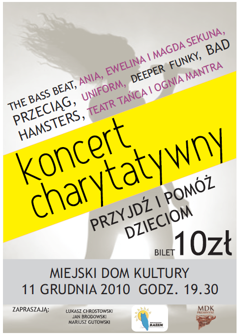 Zaproszenie na koncert charytatywny