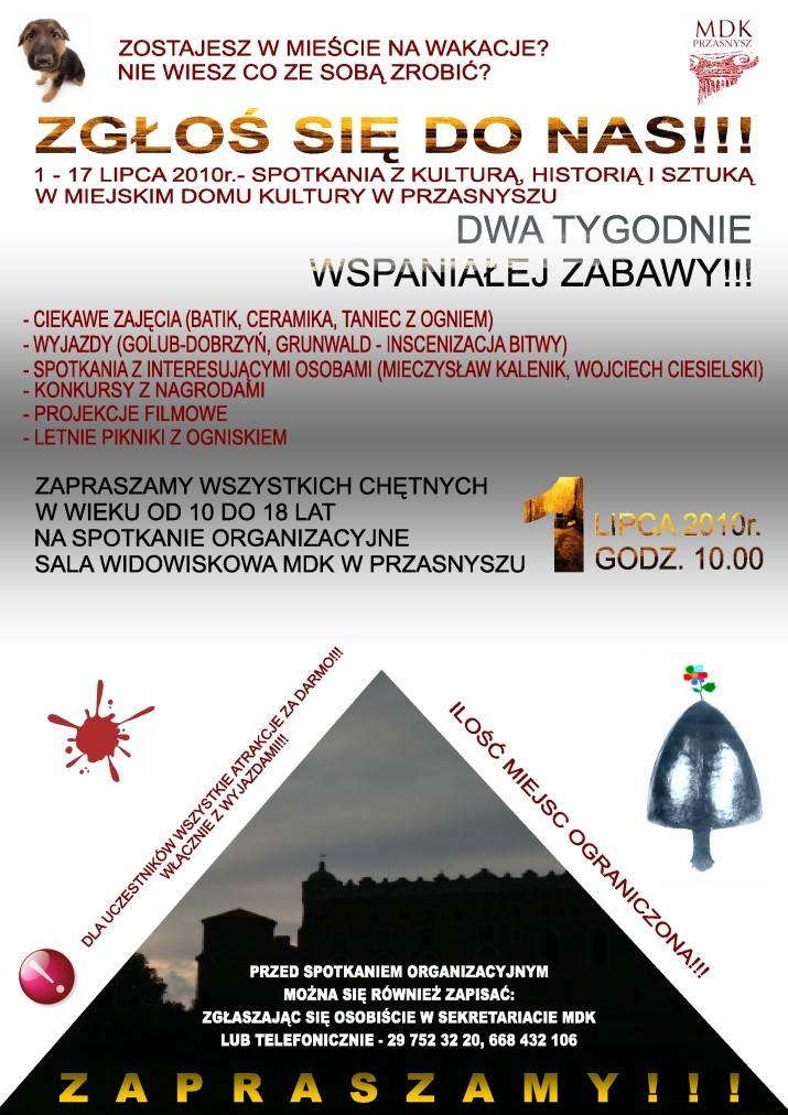 Wakacyjne spotkania z kulturą, historią i sztuką