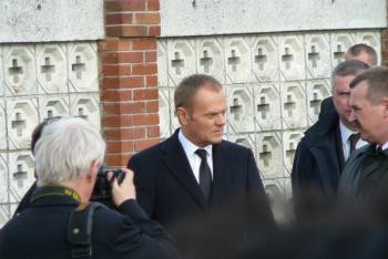 D. Tusk na ceremonii pogrzebowej Pawła Krajewskiego