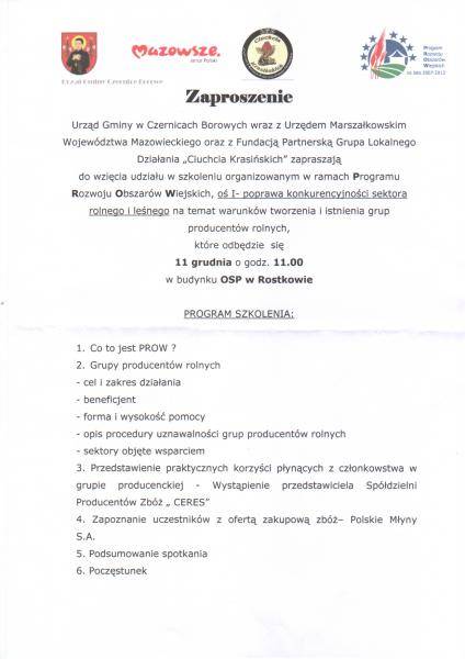 Tworzenie grup producentów rolnych