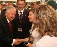 Lech Kaczyński z wizytą w Płoniawach – Bramurze