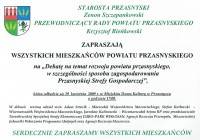 Zaproszenie na debatę o przyszłości powiatu