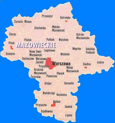 Mazowsze bez Warszawy dostanie więcej pieniędzy