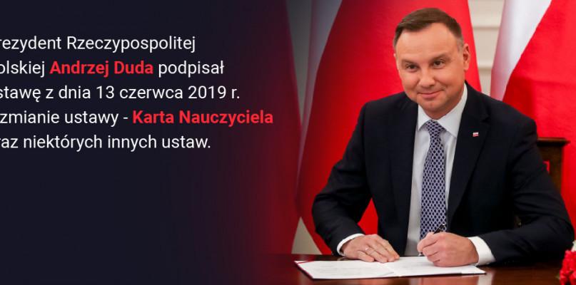 Prezydent podpisał ustawę nowelizującą Kartę Nauczyciela
