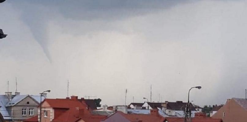 Trąba powietrzna utworzyła się nad Przasnyszem