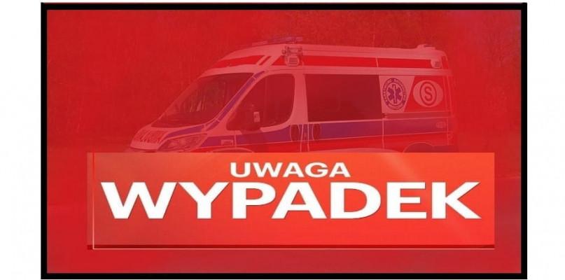 Poważny wypadek pod Chorzelami. Wezwano Lotnicze Pogotowie Ratunkowe
