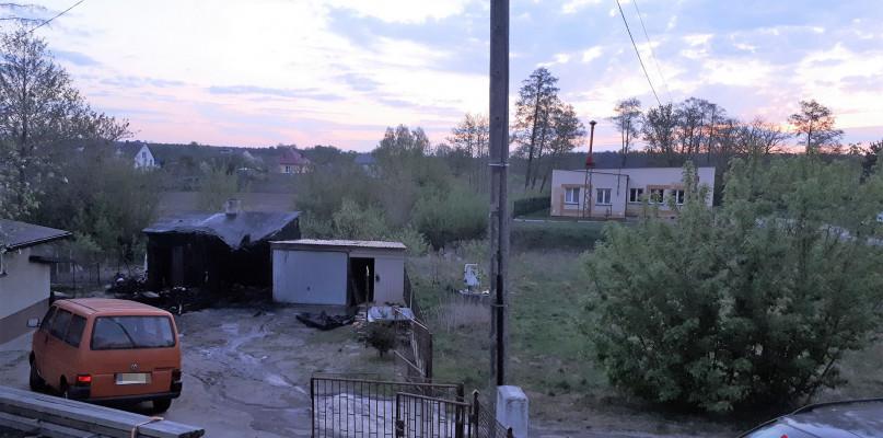 Pożar budynku gospodarczego w Dobrzankowie