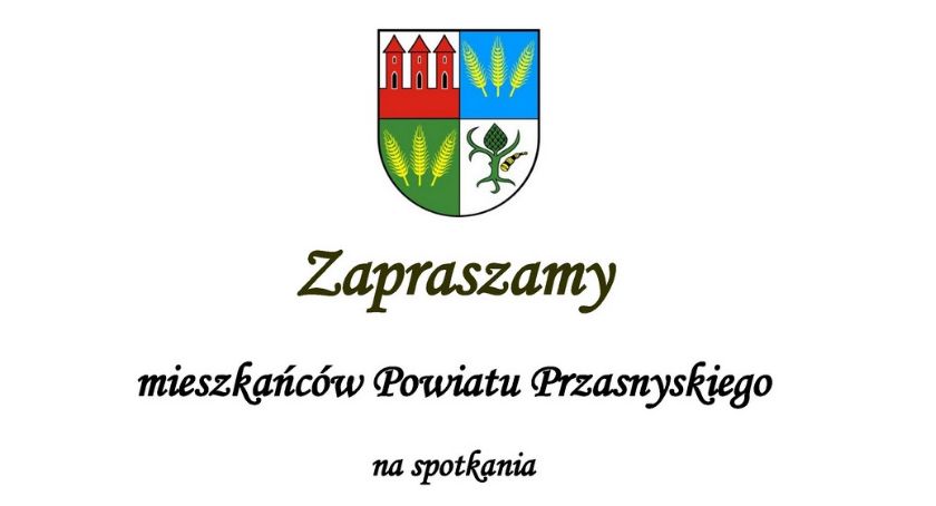 Spotkanie ze Starostą i Parlamentarzystami - zaproszenie