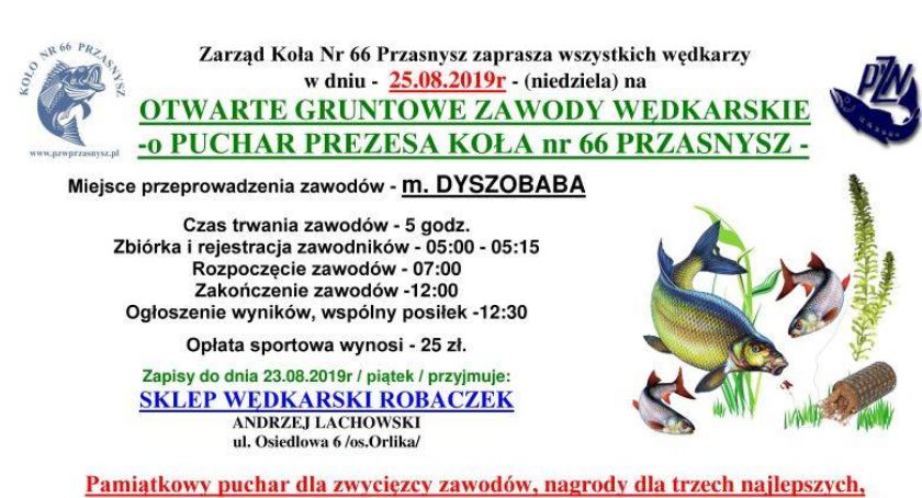 Otwarte gruntowe zawody wędkarskie