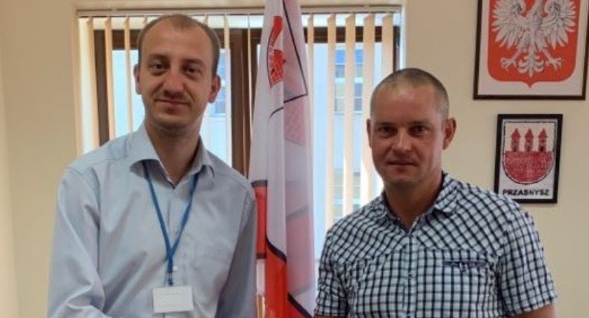 Triathlonista Bogdan Bachorski zagościł w gabinecie Burmistrza 