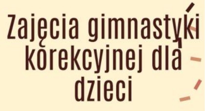 Zajęcia gimnastyki korekcyjnej dla dzieci - zgłoszenia