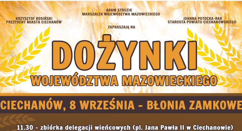 Zapraszamy na Dożynki Województwa Mazowieckiego!