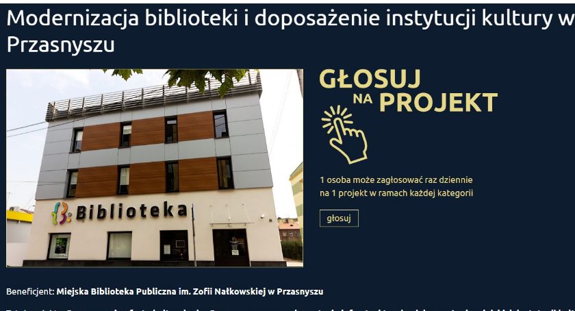 Miejska Biblioteka Publiczna Liderem Zmian! Oddaj swój głos. 