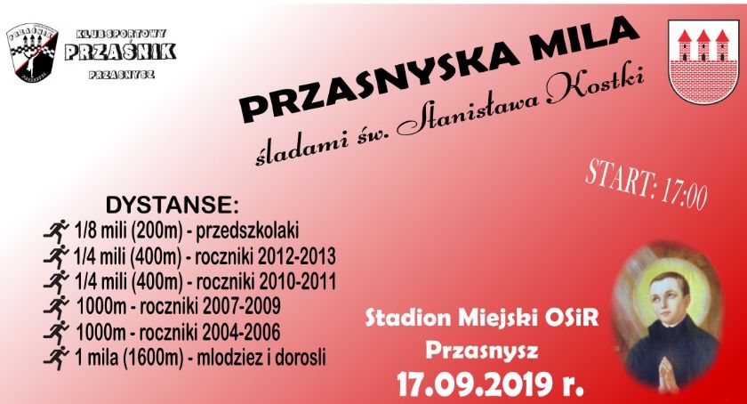 Przasnyska mila śladami św. Stanisława Kostki