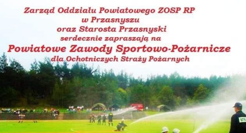 Powiatowe Zawody Sportowo-Pożarnicze - zaproszenie
