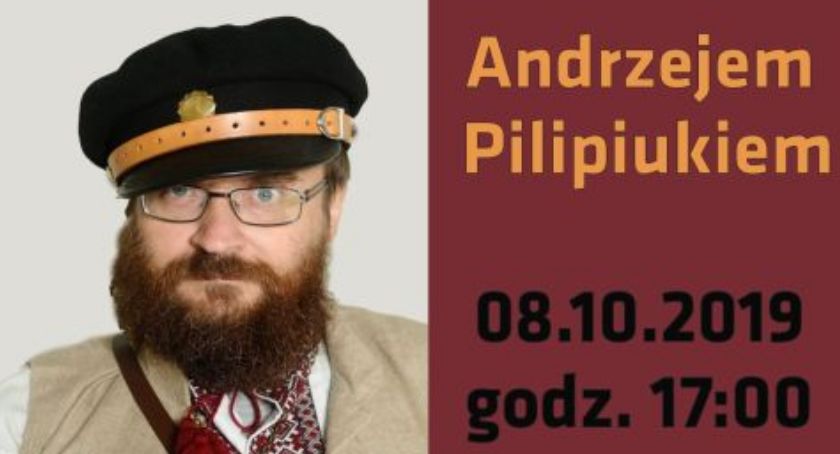 Spotkanie autorskie z Andrzejem Pilipiukiem - zaproszenie