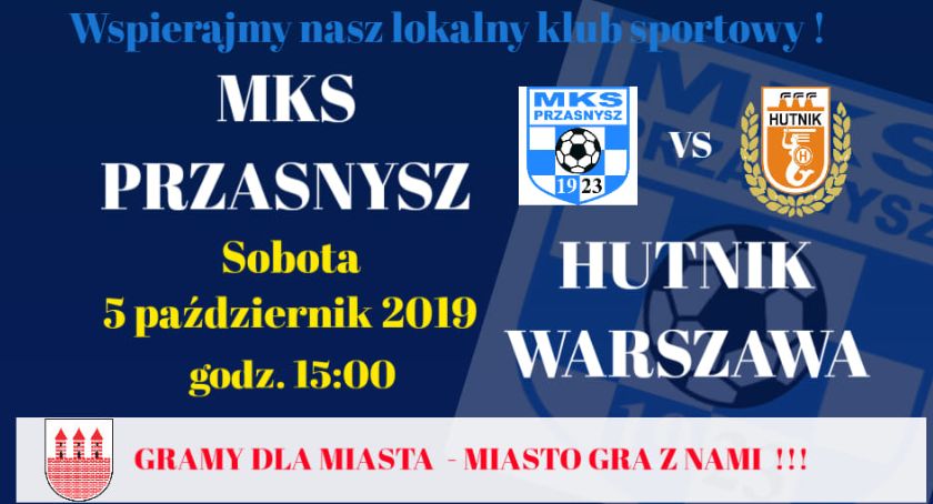 Już w sobotę MKS Przasnysz kontra Hutnik Warszawa