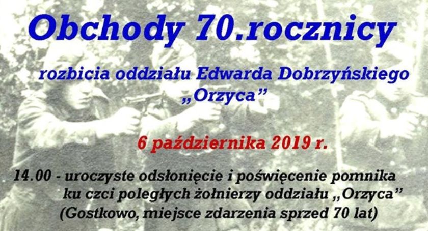 Obchody 70 - lecia rozbicia Oddziału Edwarda Dobrzyńskiego 