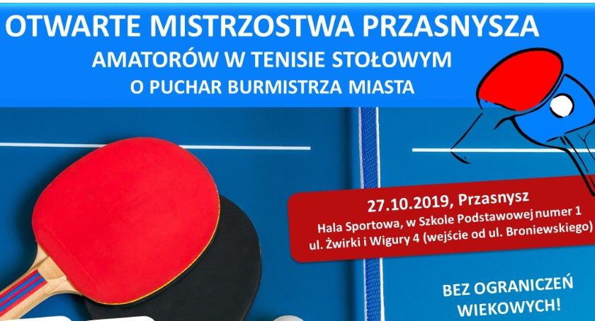 Otwarte mistrzostwa Przasnysza amatorów w tenisa stołowego