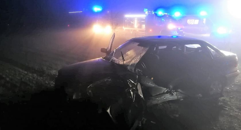 Wypadek osobówki w Wielodróżu [Aktualizacja]