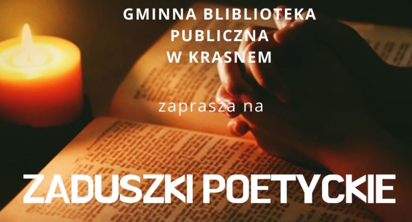 Zaduszki poetyckie w Krasnem - zaproszenie