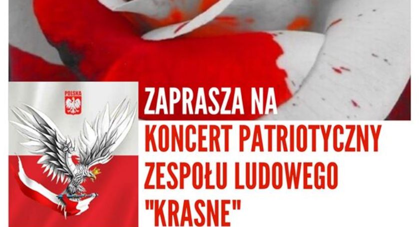 Koncert patriotyczny w Krasnem - zaproszenie