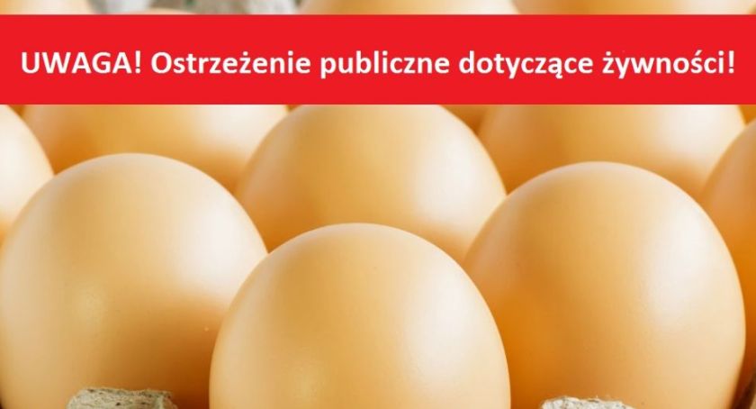 Uwaga ostrzeżenie dotyczące żywności. 