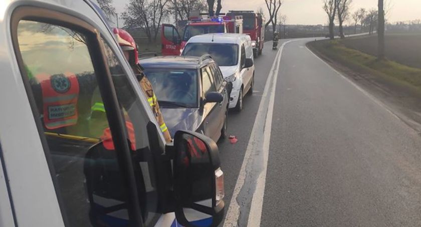 Zderzenie aut w Przasnyszu. Jedna osoba poszkodowana
