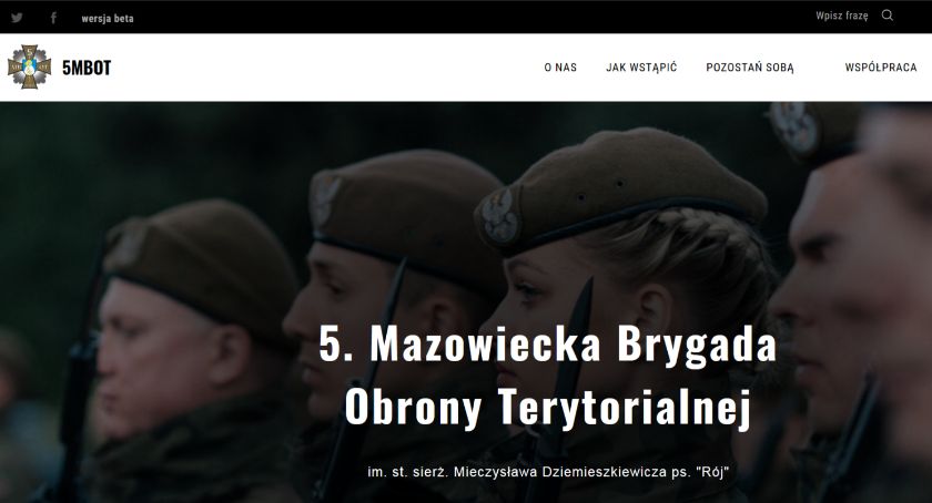 Ruszyła strona www mazowieckich Terytorialsów