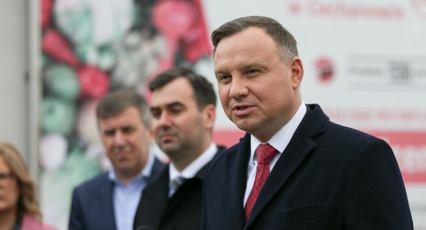 Prezydent RP Andrzej Duda odwiedził Bank Żywności w Ciechanowie