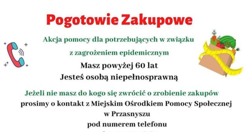 Przasnysz: Pogotowie zakupowe dla osób 60+