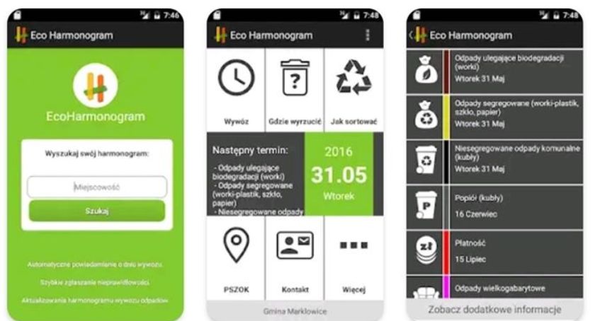 Mobilny EcoHarmonogram już dostępny