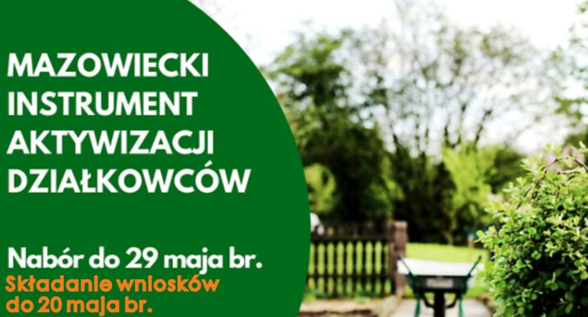 Uruchomiono program wsparcia dla działkowców