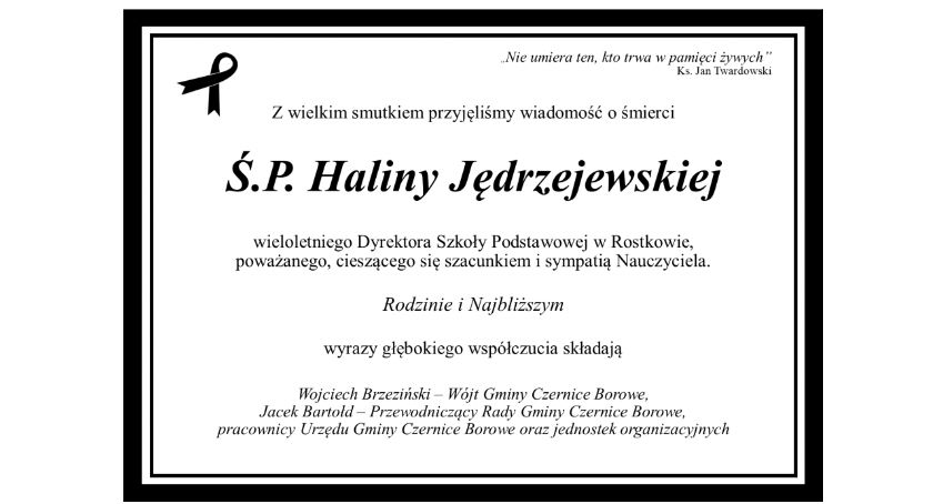 Ostatnie pożegnanie wieloletniego Dyrektora Szkoły w Rostkowie