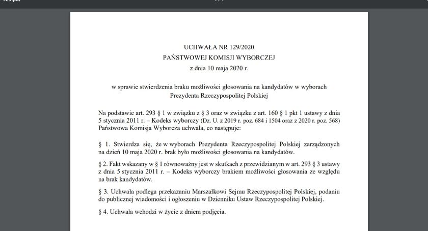 PKW daje 14 dni na ponowne zarządzenie wyborów