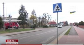 TVP3: Powiat Przasnyski buduje bezpieczne przejścia dla pieszych z pieniędzy zewnętrznych