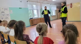 Wizyta Policji w Szkole Podstawowej w Bogatem
