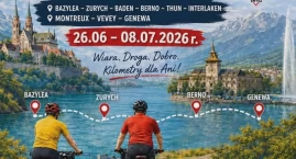 500 kilometrów dobra. Rowerowi pielgrzymi z Przasnysza pojadą przez Szwajcarię, by pomóc pogorzelczyni