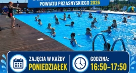Bezpłatny aqua aerobik dla mieszkańców. Ruszają zajęcia w ramach Budżetu Obywatelskiego Powiatu Przasnyskiego