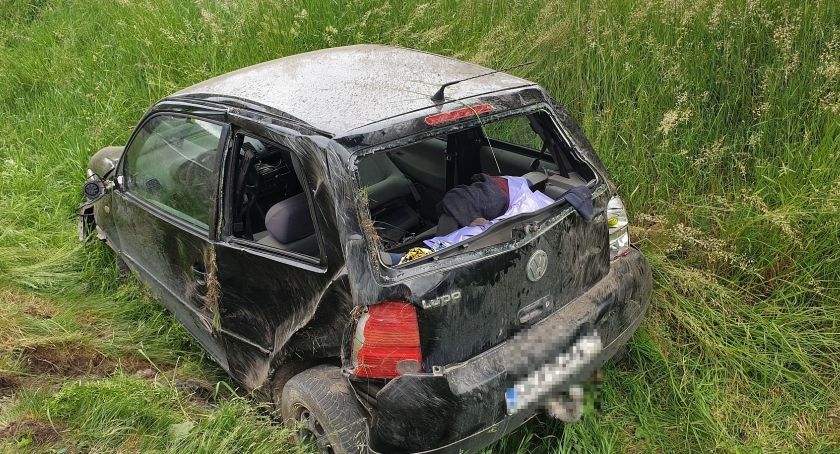 Wypadek na krajowej dwudziestce w Borczu