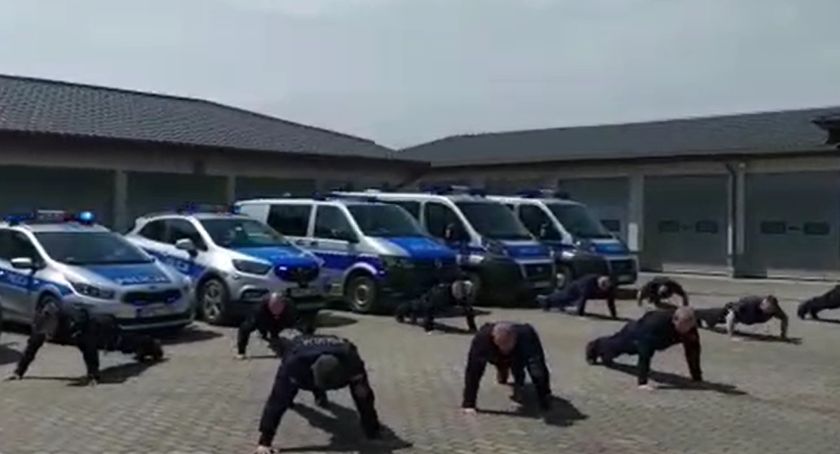 Policjanci z Kartuz podjęli wyzwanie - pompowali i pomagali dzieciom chorym na SMA