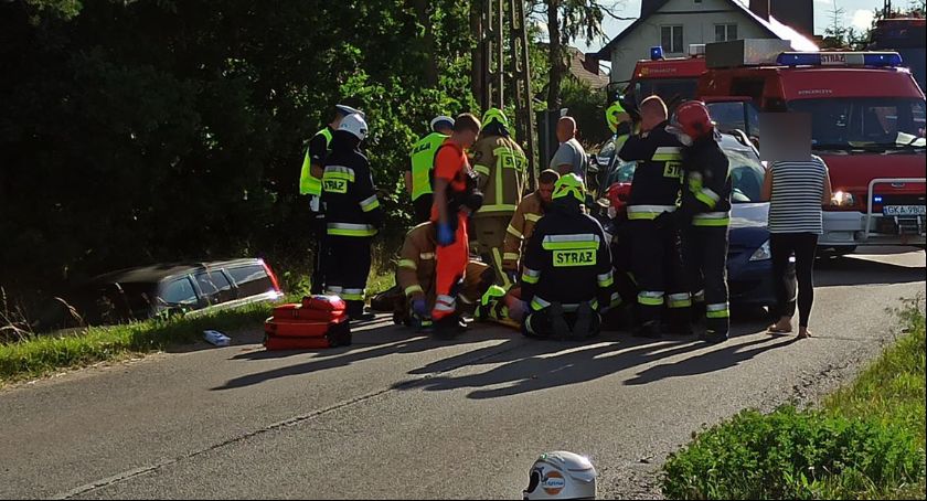 Młody motocyklista ranny w wypadku w Kiełpinie
