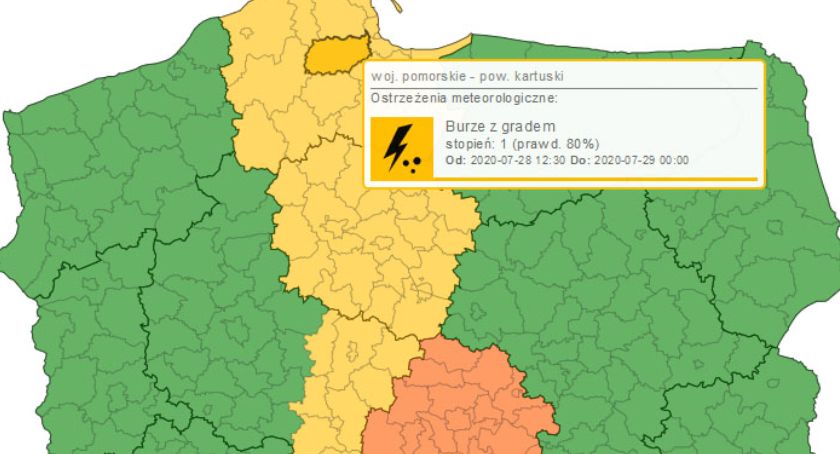 Wtorkowe popołudnie pod znakiem burz - są ostrzeżenia