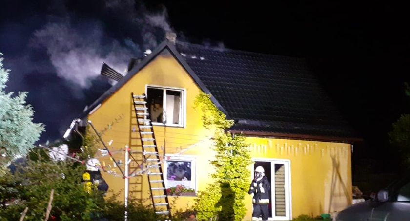 Mojuszewska Huta. Spłonął budynek mieszkalny