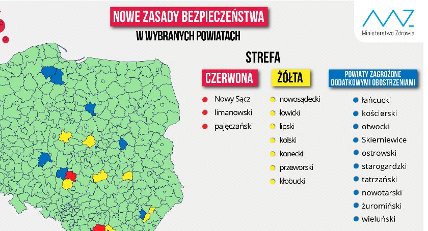 Powiat kartuski znów w strefie zielonej